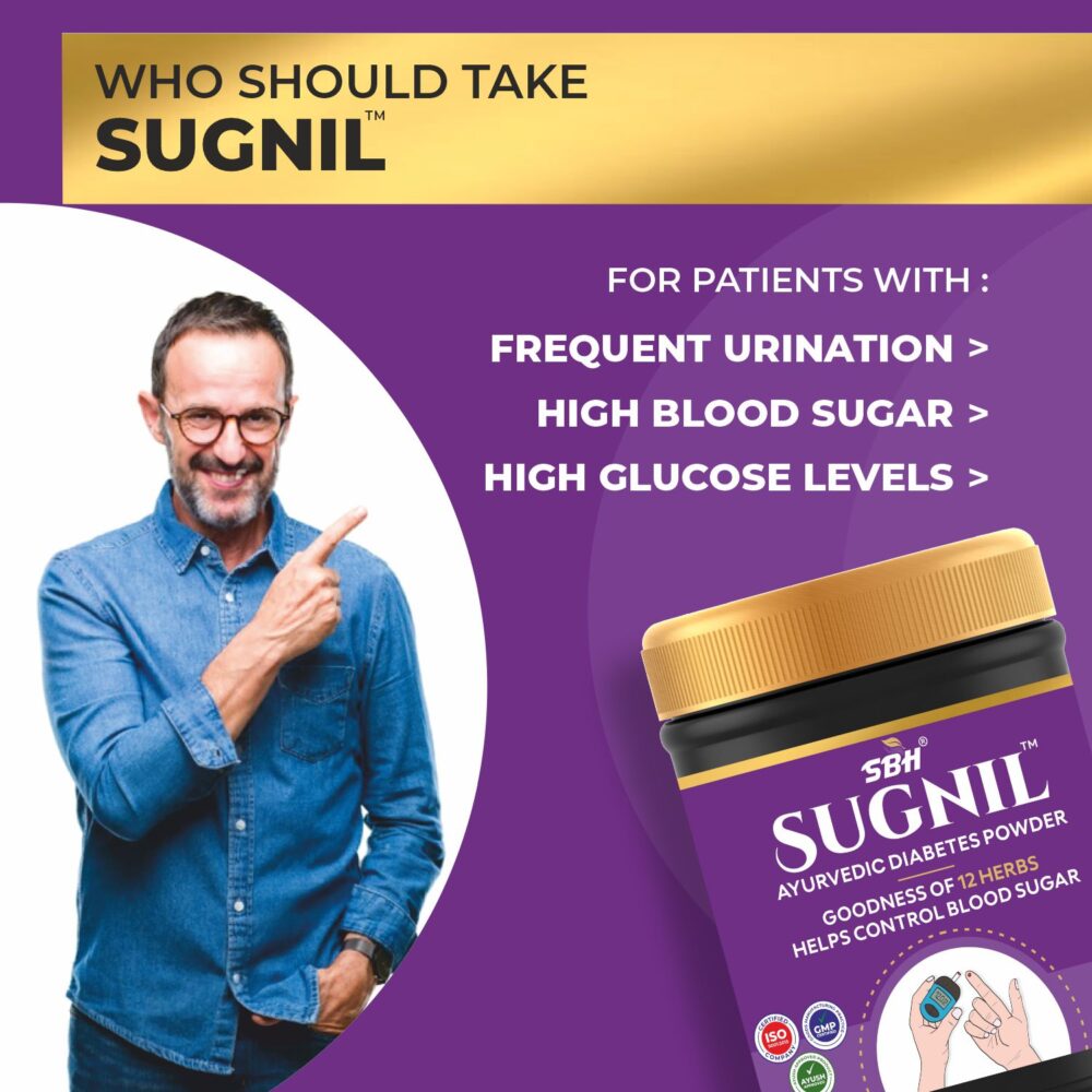 <strong style="color: #6f2f85;">Sugnil<sup style=" top: -1.5em;;font-size:12px;">TM</sup></strong> - Diabetes control powder , An Ayurvedic, safe and effective solution for balanced sugar levels - Image 4